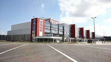 Der Rewe-Supermarkt in Neu-Isenburg. 